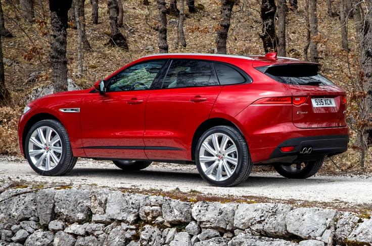 The F-Pace’s gentle creases give it just the right amount of muscle. The F-Pace’s gentle creases give it just the right amount of muscle.