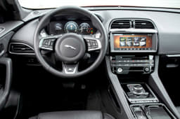 The interior is simple and well appointed with the use of leather and plastic that feel top notch.