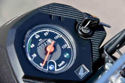 The speedometer console looks and feels dated. Lack of a fuel gauge doesn't seem to help much.