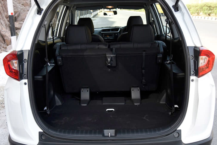 The third-row bench can fold and tumble to increase boot space.