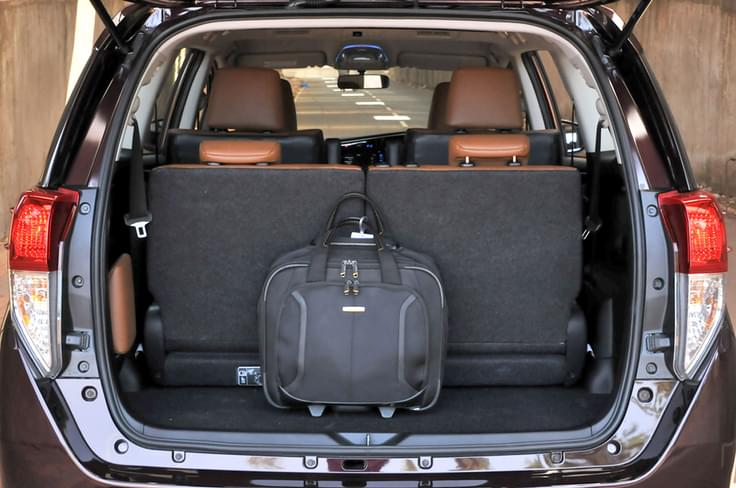 Even with all rows in place, you can get one big suitcase into the boot. Even with all rows in place, you can get one big suitcase into the boot.