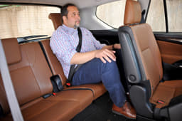You sit a little bit ‘knees up’ but by most standards, it’s still one of the most spacious and comfy third-row seats on the market. 
