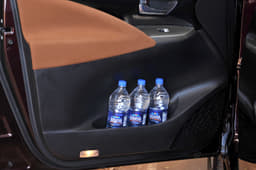 Each door pocket can take three one-litre bottles – the car can hold 20 in total!