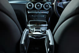 Chrome and metal-finished switchgear, and wooden centre console add to the luxury feel of the SUV. 