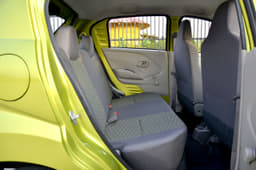 Datsun&#8217;s back seat is marginally higher, with a bit more space.