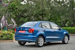 Styling on the whole is near identical to the Polo though the lower roofline gives a better flow to the sedan shape. The boot though looks very upright and truncated.