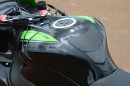 The mid-section fairing and tank are borrowed from the older 10R, but the tail section is all new.