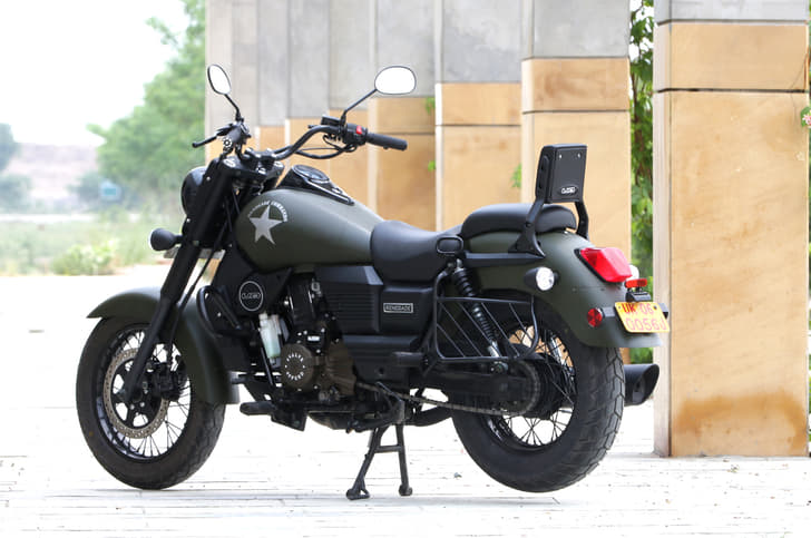 The stepped seat is generous and plush.