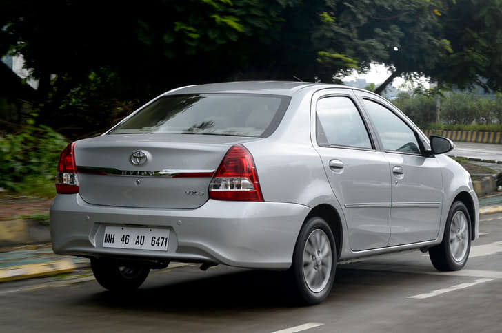 At the back, the updated Etios gets tweaked tail-lamps, a reprofiled bumper and additional chrome trim.