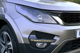 LED daytime running lamps and fog lamps sit within large air-vents on the front bumper.