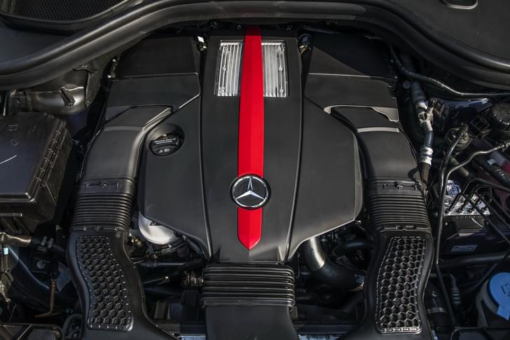 Mercedes Benz Gle Open Bonnet Engine Shot