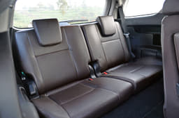 Third row of seats isn&#8217;t as bad as one might think. The backrests can be reclined in a 50:50 ratio.