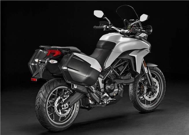 Ducati Multistrada 950 rear three-quarters view.