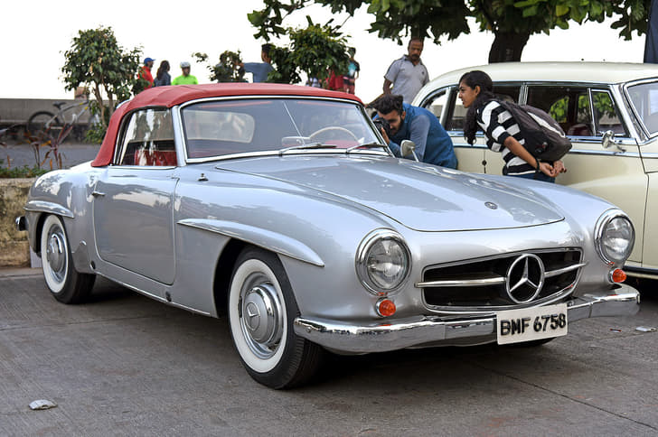 A Mercedes-Benz W121 190SL in pristine condition.