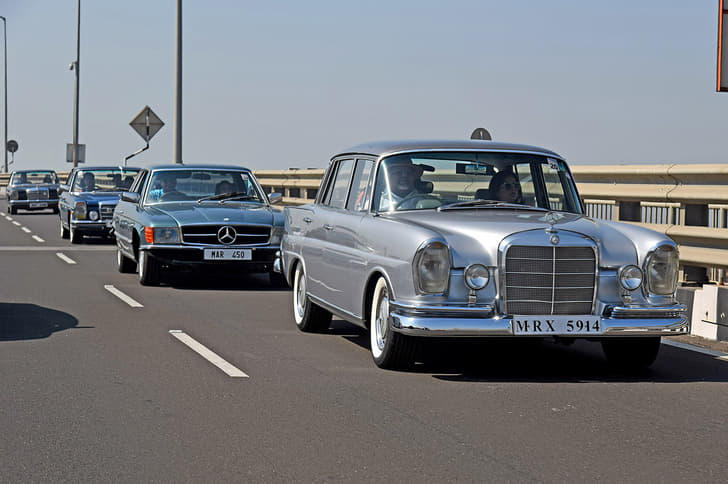Viveck Goenka’s pristine Mercedes-Benz W111 Fintail 220s.
