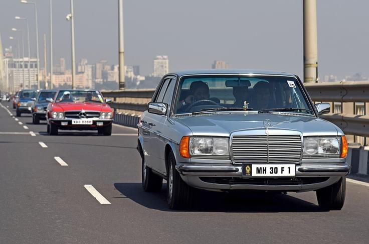 One of the many excellent examples of Mercedes-Benz W123s in the rally. One of the many excellent examples of Mercedes-Benz W123s in the rally.