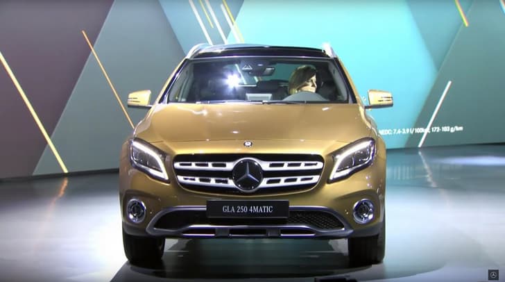 2017 Mercedes GLA facelift image gallery