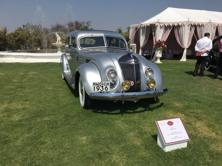 Amal Tanna's Chrysler Imperial Aeroflow. Winner of the American Aerodynamique Class.
It was the first American production car to use streamlining and developed in an air tunnel