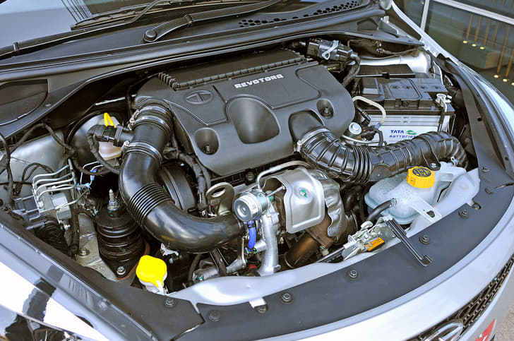 The 1.05-litre diesel (pictured here) and 1.2-litre petrol are shared with the Tiago. The petrol engine does benefit from a balancer shaft and recalibrated ECU.