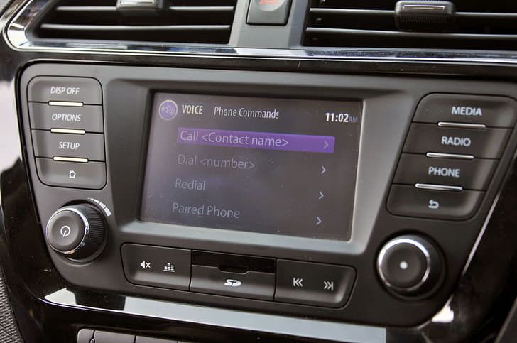 The Harman-sourced ConnectNext touchscreen infotainment system comes with aux, USB and Bluetooth connectivity and features an app-based navigation system for Android devices.