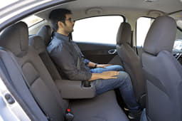 The cabin is spacious enough even for large adults.