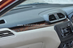 Wood inserts add to the upmarket feel of the cabin.