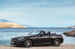 The SLC 43 is one of the few performance drop-tops in India, priced at Rs 79.42 lakh.