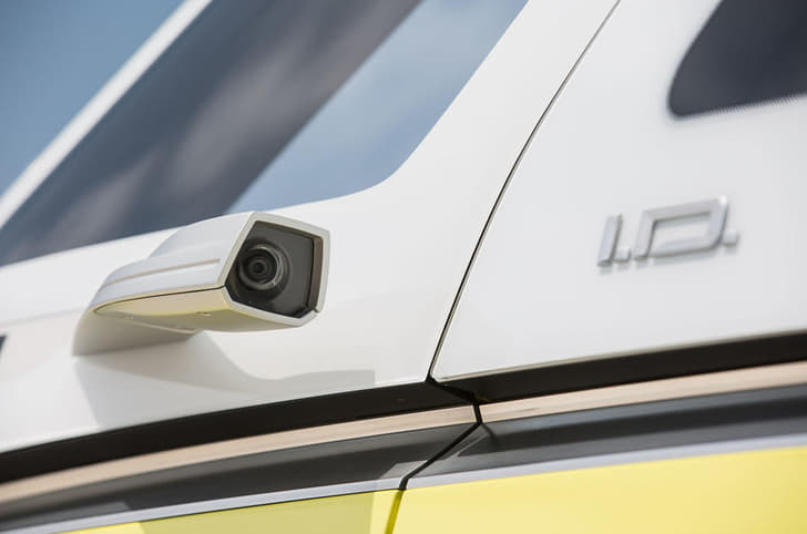 The concept features cameras in place of rear-view mirrors.