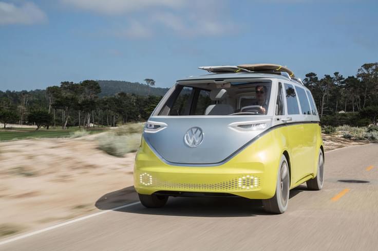 The Volkswagen ID Buzz MPV concept. The Volkswagen ID Buzz MPV concept.