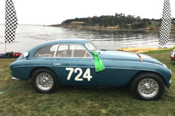 This Ferrari 166M Touring Berlinetta won the Mille Miglia in 1950.