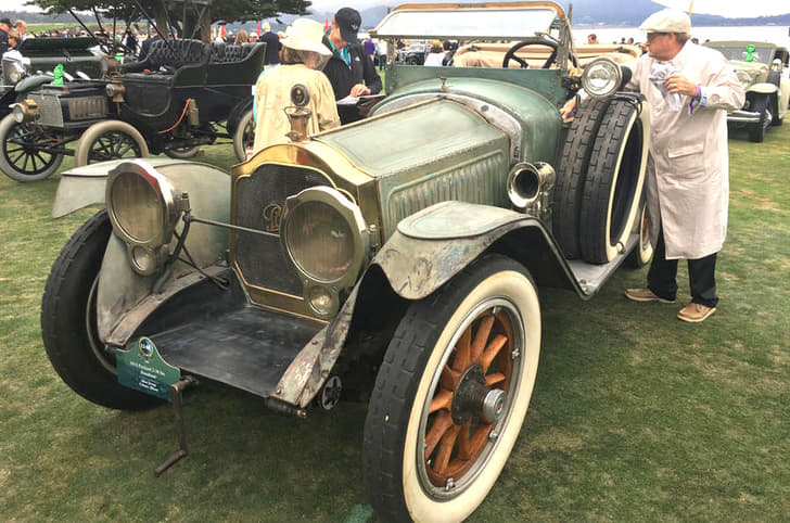 The Packard Model 38 was the car maker's first ot have left-hand drive and an electric starter. This model is from 1915