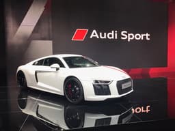 The rear-wheel-drive Audi R8 V10 RWS with 540hp.