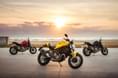 Three colors on offer on the Ducati Monster 821. Three colors on offer on the Ducati Monster 821.