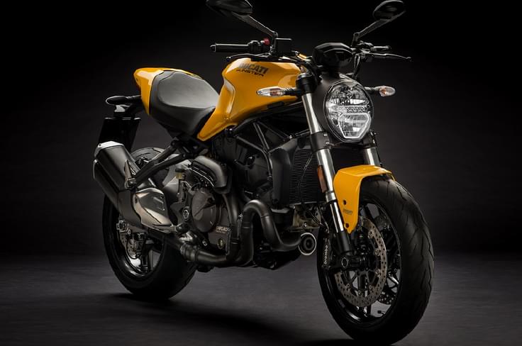 Ducati Monster 821 front view. Ducati Monster 821 front view.