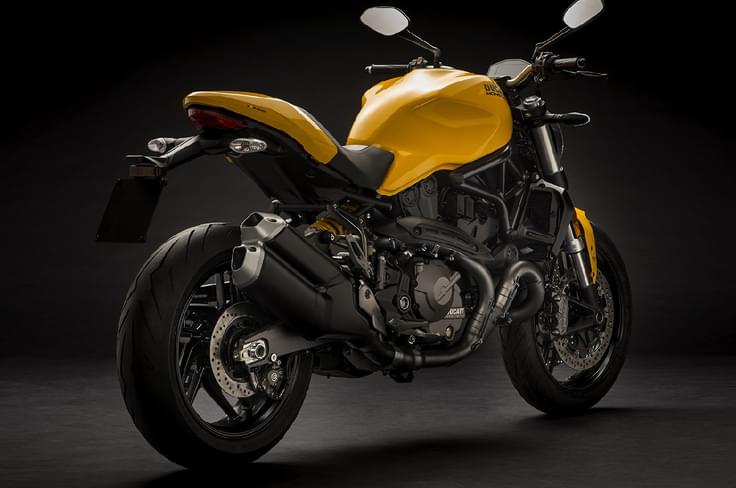 Ducati Monster 821 rear view. Ducati Monster 821 rear view.