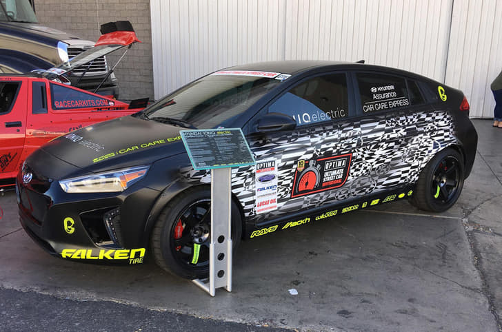HYUNDAI IONIQ ELECTRIC USCA - This Ioniq EV was developed by Hyundai engineers in America to compete in the Ultimate Street Car Association’s (USCA) Optima Street Car Challenge.