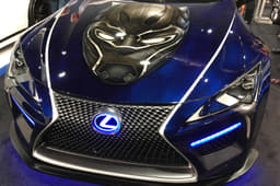 LEXUS BLACK PANTHER-INSPIRED LC - Lexus had a pair of cars which featured a tie-in with the new Marvel film Black Panther. This LC was the less subtle of the two.