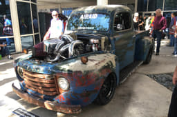 OLD SMOKEY F1 - A 1949 Ford F1 bought by Scott Birdsall, his Chuckles Garage firm didn’t change the bodyshell but plonked a 1233hp, 5.7-litre, 12-valve diesel engine.