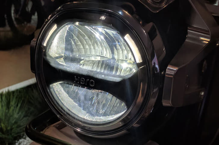 The Xpulse concept's headlamp