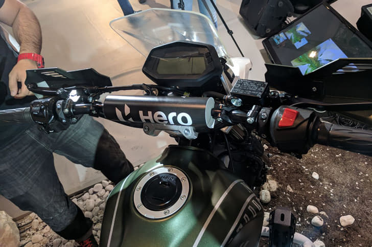 New Hero Xpulse concept's handlebats