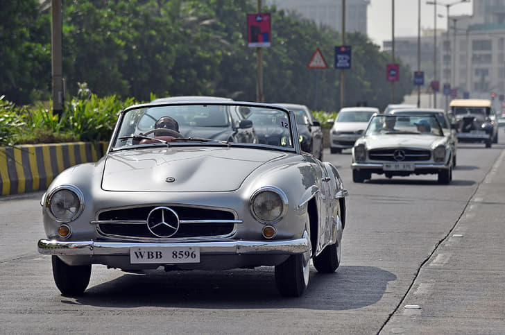 Yohan Poonawalla's immaculate 190SL was a crowd favourite.
