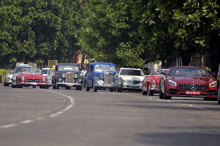 The convoy made its way from the Race Course, circled around Bandra and returned after a ride on the Sea Link. The convoy made its way from the Race Course, circled around Bandra and returned after a ride on the Sea Link.