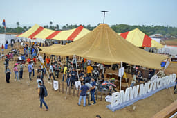 The food park at India Bike Week.