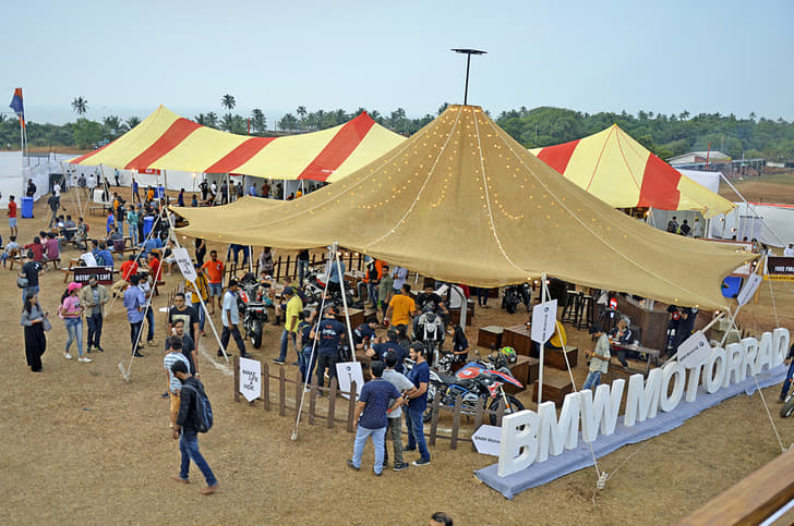 The food park at India Bike Week.