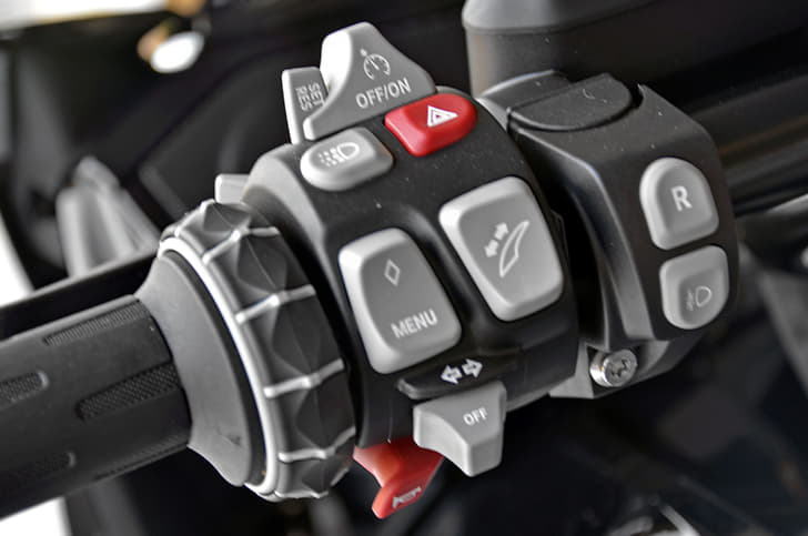 BMW K1600B left hand switch cluster.