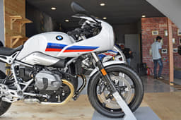 BMW R nineT Racer bikini fairing side view.