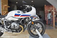 BMW R nineT Racer bikini fairing side view. BMW R nineT Racer bikini fairing side view.