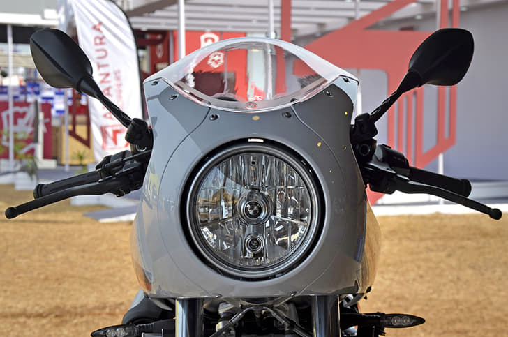 BMW R nineT Racer bikini fairing and headlight.