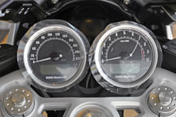 BMW R nineT Racer instrument console.