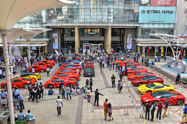 Ferrari 70th anniversary drive in Mumbai image gallery
